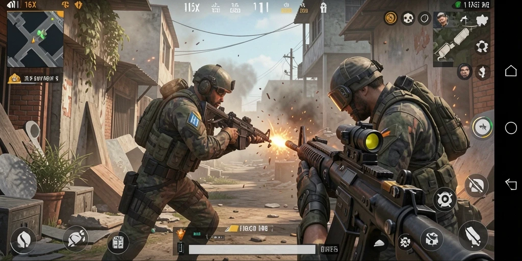 Gameplay menegangkan di 116X dengan grafis memukau.