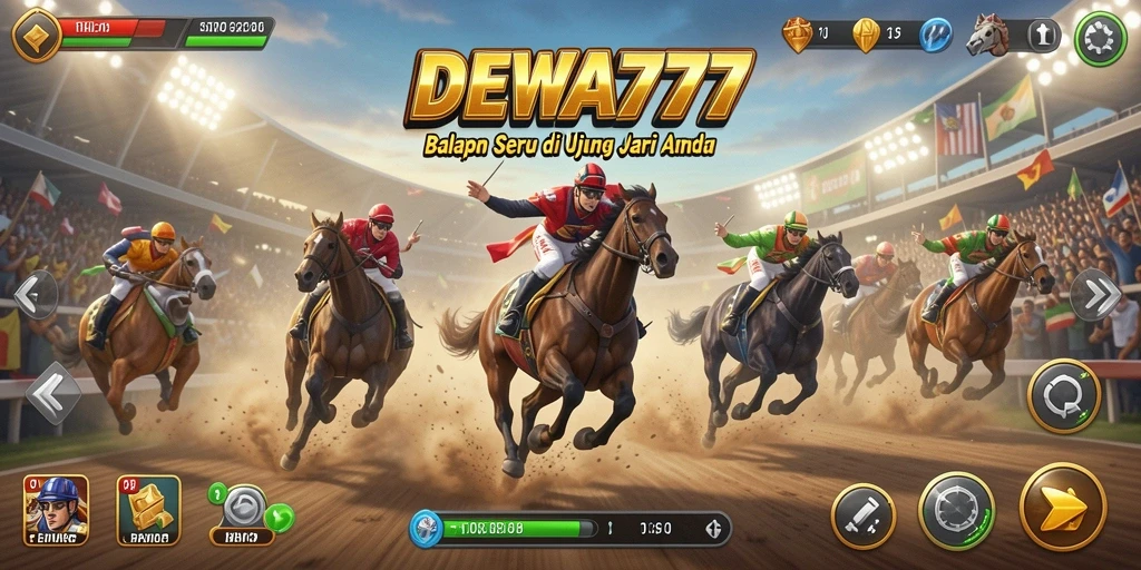 Gameplay balapan seru dan menegangkan dari DEWA777.