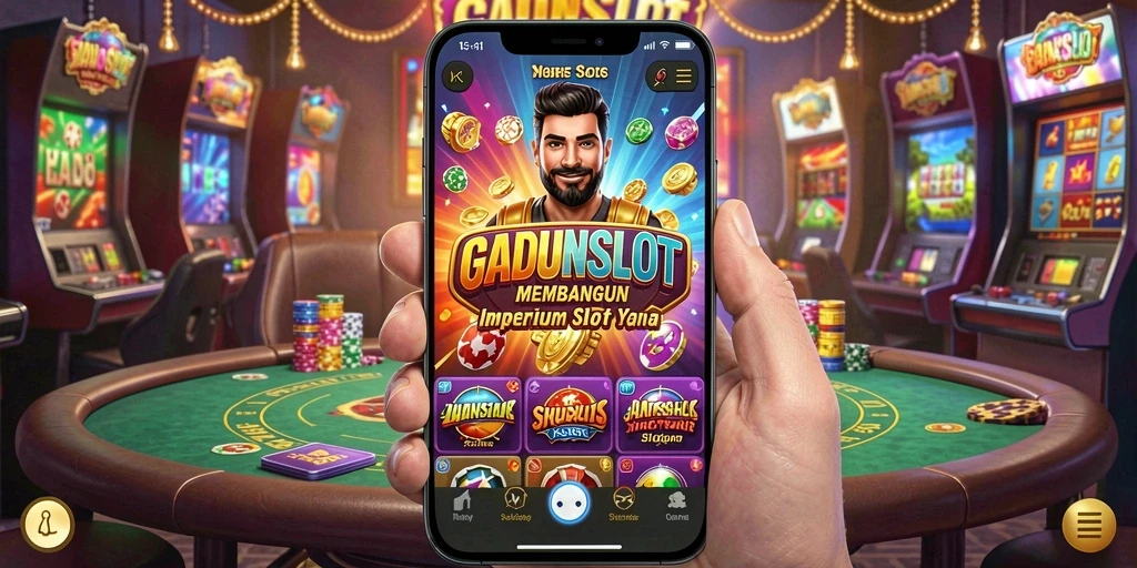 Menampilkan gameplay seru di dalam kasino impian.