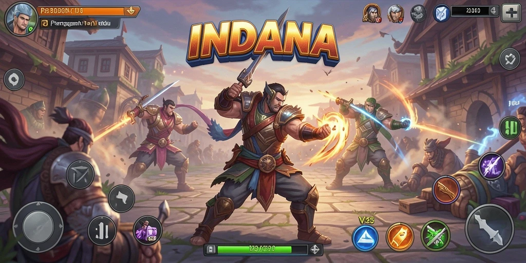 Tampilan gameplay <strong>INDAAA</strong> yang menegangkan dan penuh aksi.