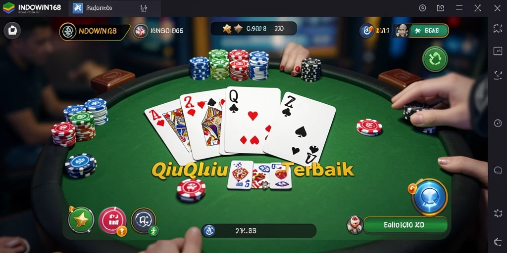 Tampilan UI INDOWIN168 yang menarik saat bermain QiuQiu.