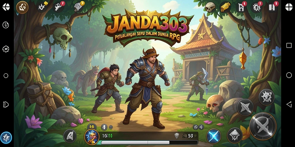 Gameplay seru JANDA303 dengan pertarungan epik dan eksplorasi.