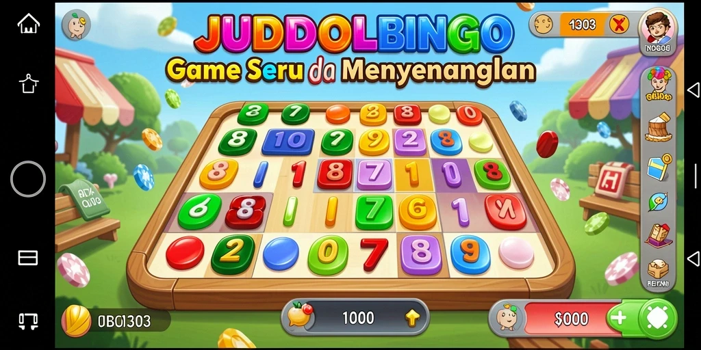 Tampilan gameplay seru JUDOL303 yang menampilkan momen menegangkan Bingo.