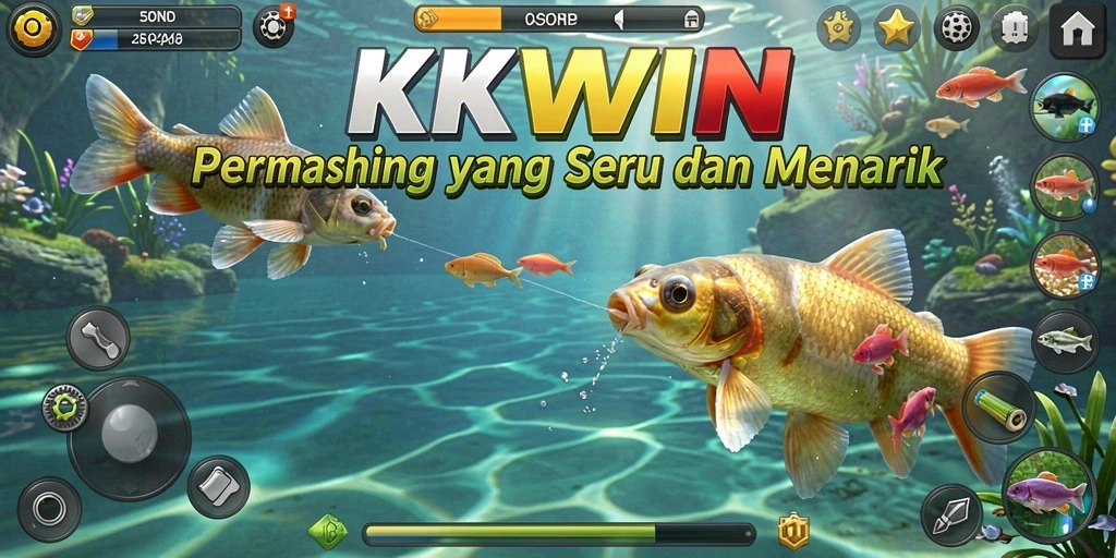 Tangkapan ikan yang spektakuler dalam gameplay KKWIN.