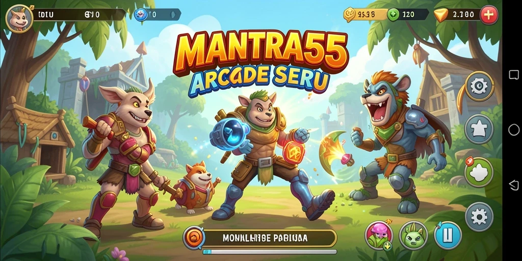 Tampilan gameplay seru dari MANTRA55 yang menantang.