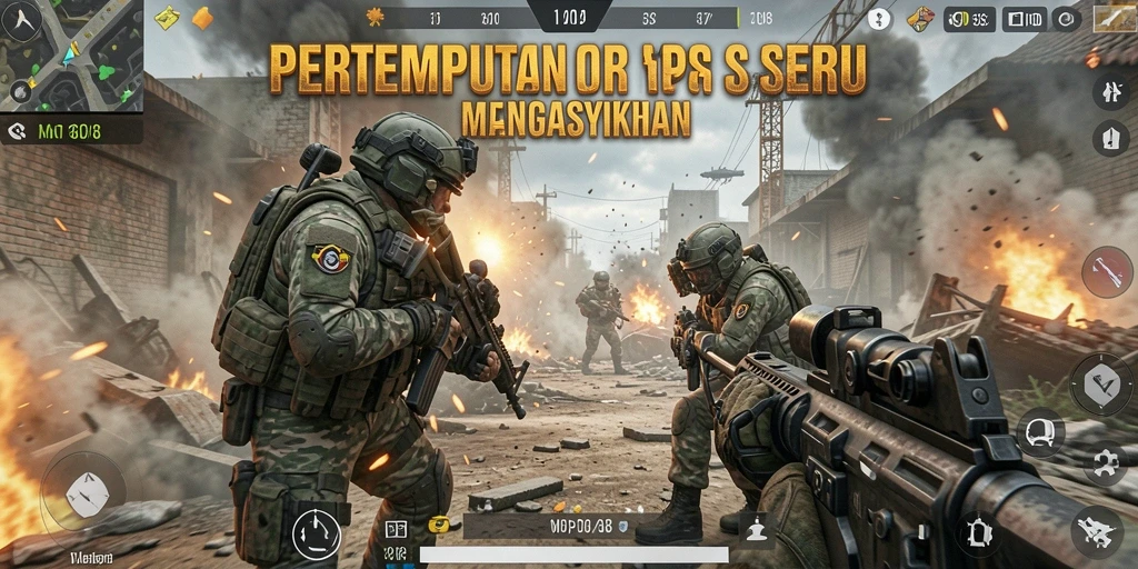 Tangkapan layar MPO08 menampilkan aksi gameplay FPS yang mendebarkan.