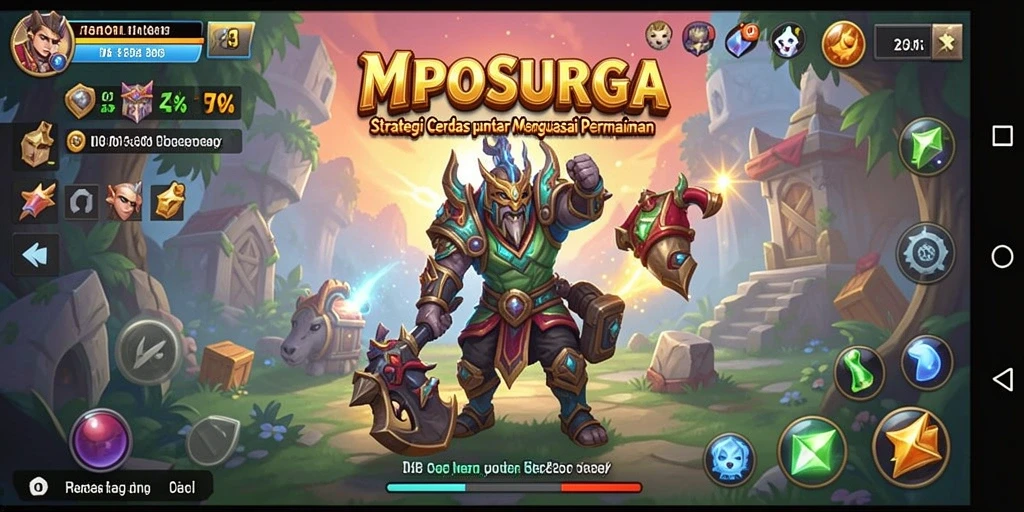 Tangkapan layar MPOSURGA menunjukkan pertempuran strategi yang mendebarkan.