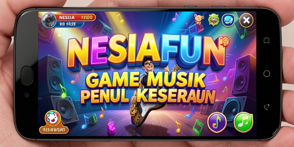 Tampilan gameplay NESIAFUN yang penuh warna dan interaktif.