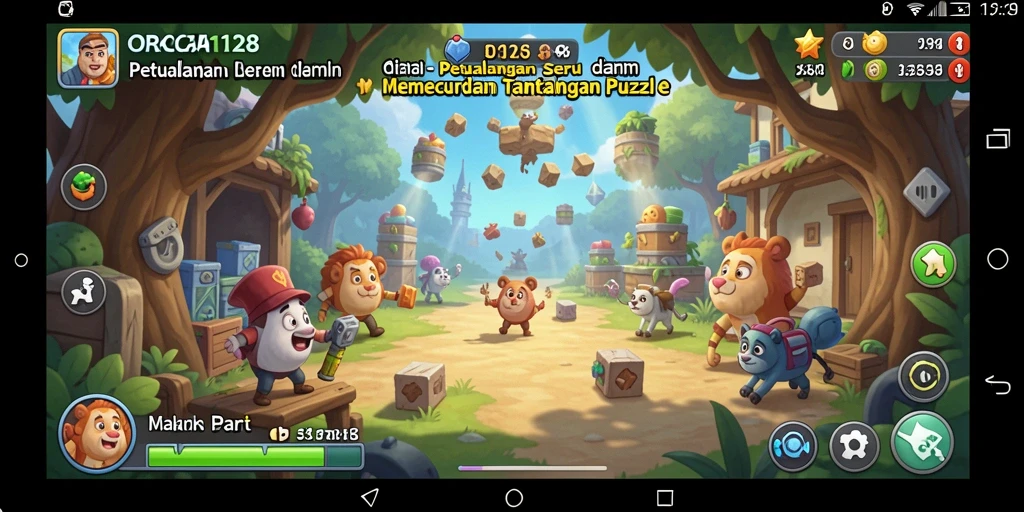 Tampilan gameplay ORCA128 menampilkan berbagai tantangan puzzle yang menarik.