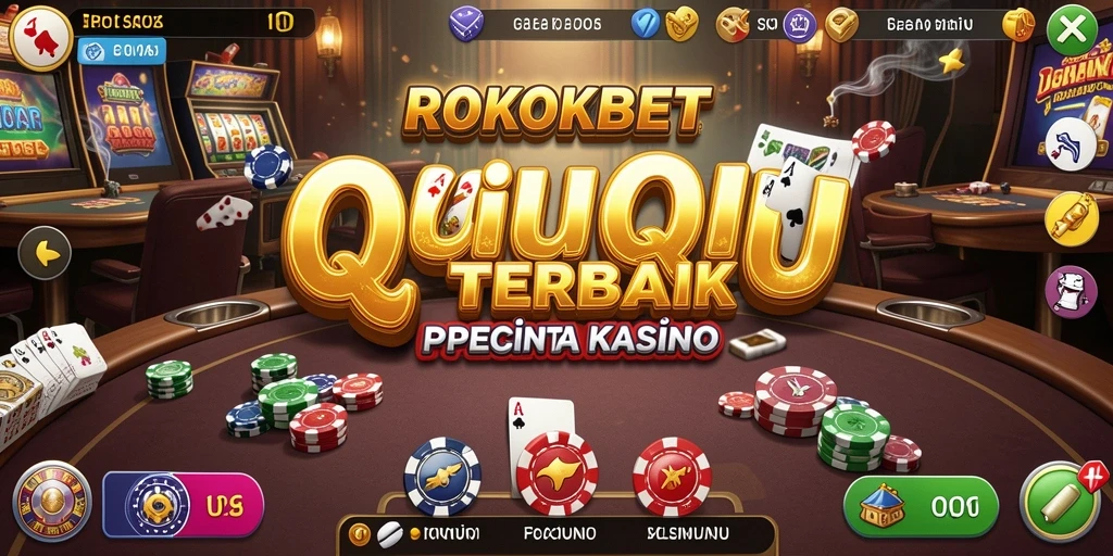 Tampilan utama permainan QiuQiu ROKOKBET dengan gameplay yang menarik.