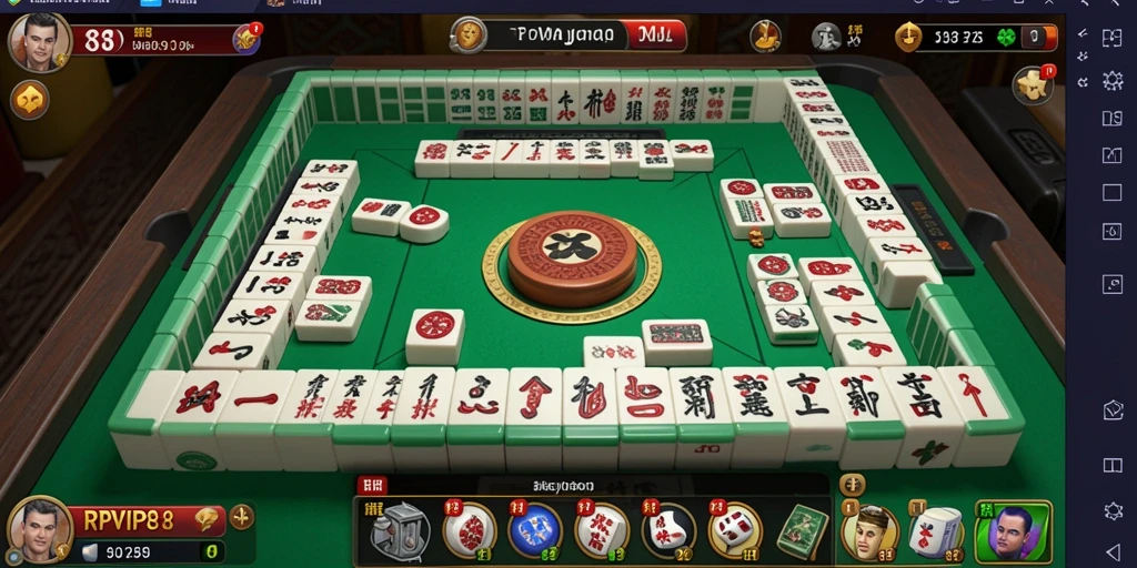 Tangkapan layar permainan RPVIP8 menampilkan gameplay Mahjong yang menarik dan mendebarkan.