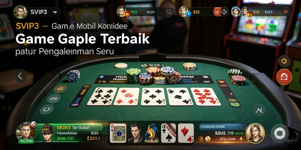 Tampilan seru saat bermain Gaple di SVIP3, penuh dengan strategi dan keseruan.