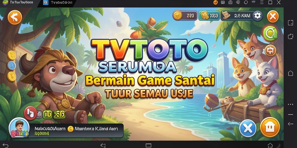 Tampilan gameplay seru dan menyenangkan dari TVTOTO.