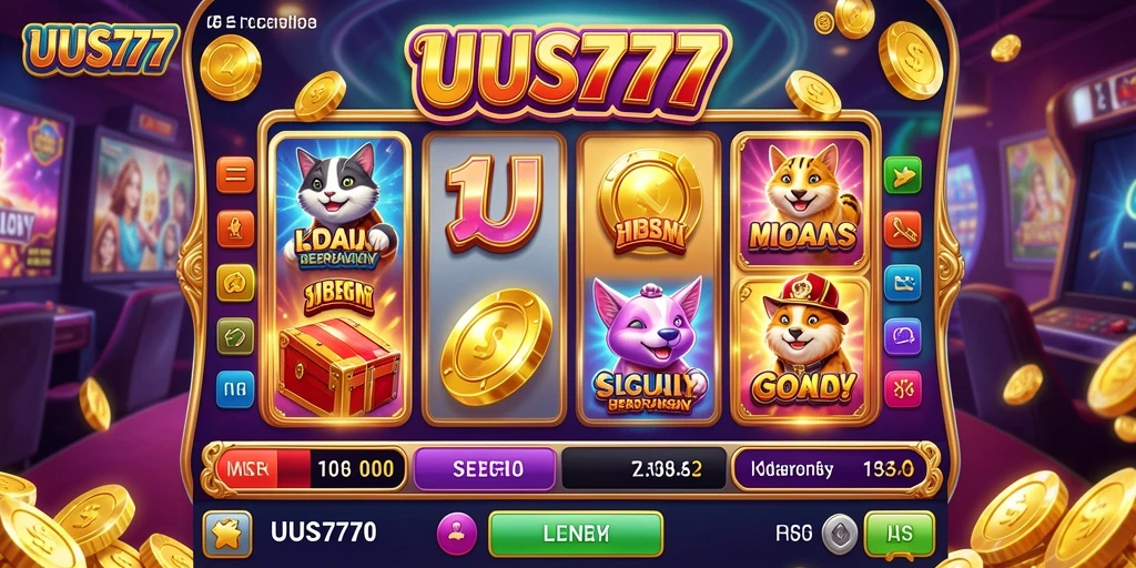 Screenshot gameplay UUS777 menampilkan aksi slot yang mendebarkan.